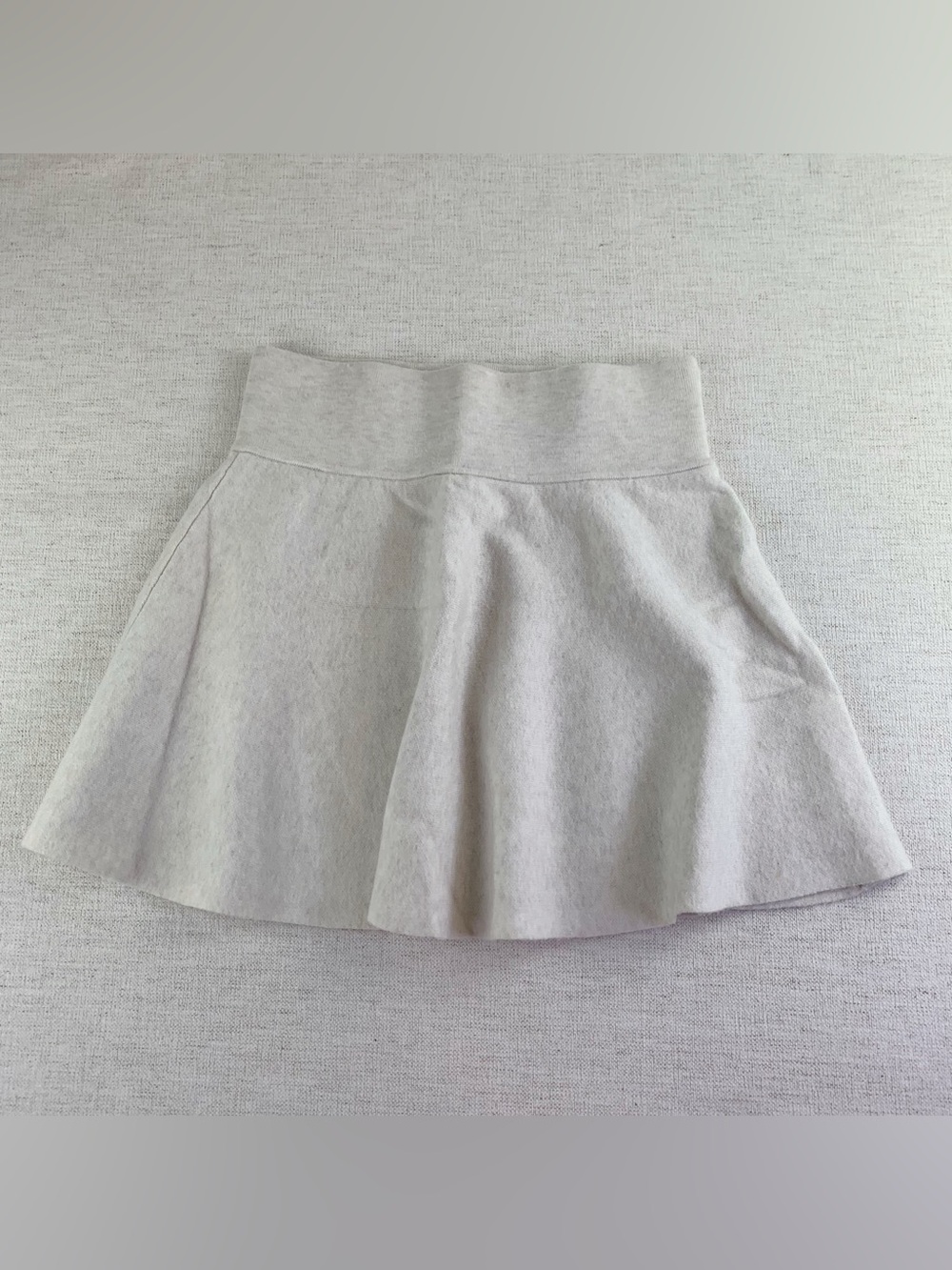 a new day women's size small Circle knit Skirt in beige mini skirt